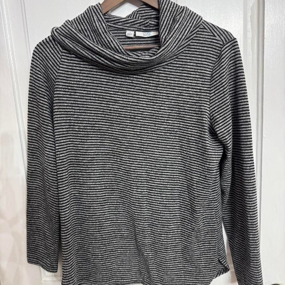 Croft-barrow Women's Grey and Black Blouse